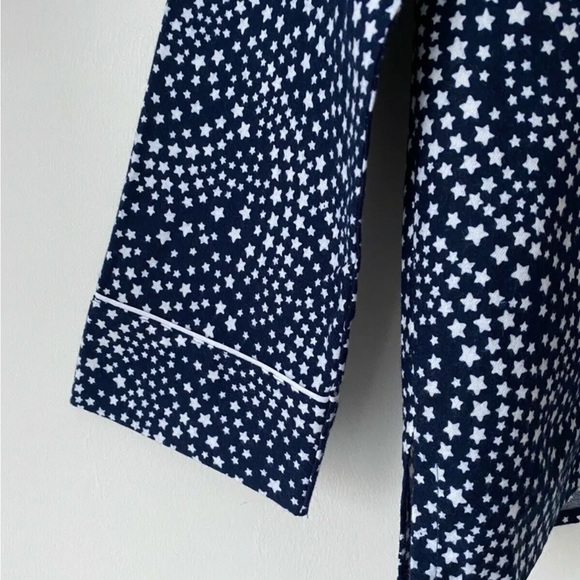John Lewis Swirly Star Pyjama Shirt Top Size 8 - Picture 2 of 5